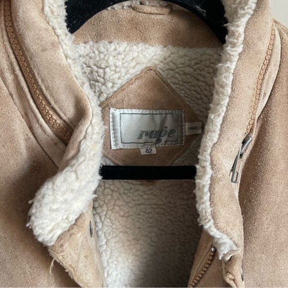 Vintage Rare Heavyweight Rage %100 Genuine Leather Jacket - Picture 5 of 7